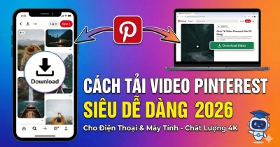 Cách tải video trên Pinterest về điện thoại và máy tính dễ dàng 2026