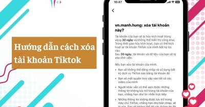 Hướng dẫn cách xoá & huỷ kích hoạt tài khoản Tiktok (điện thoại/máy tính)