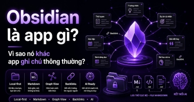 Obsidian là app gì? Hướng dẫn xây dựng bộ não thứ hai và kết nối AI