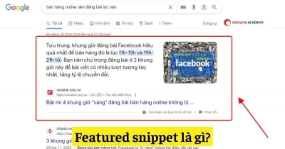 Featured snippets là gì? Hướng dẫn cách tối ưu Featured Snippets