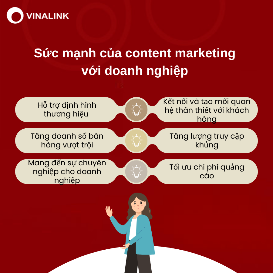 Ưu điểm của content marketing với doanh nghiệp