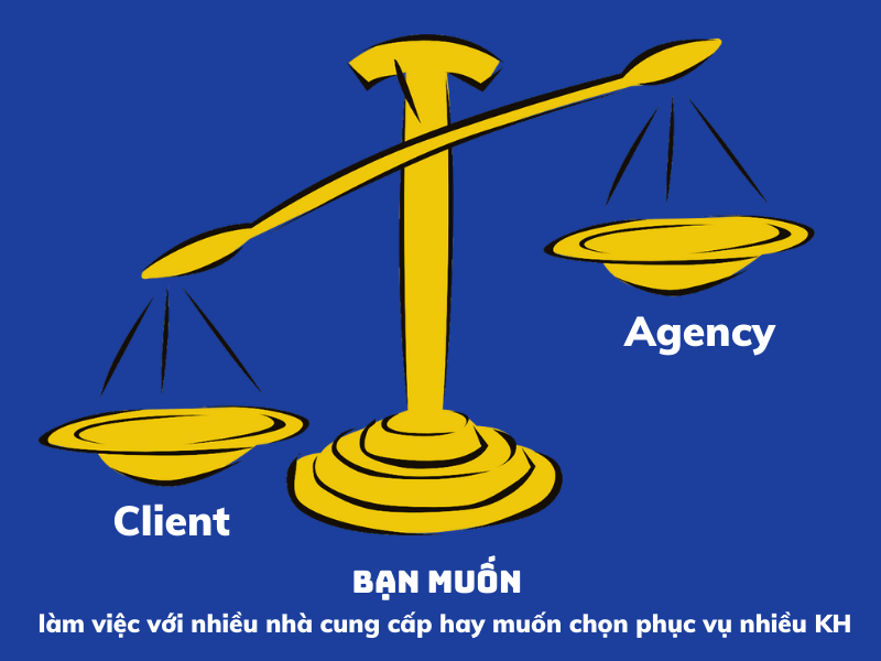 Nhân viên marketing online nên chọn làm việc tại Agency hay Client