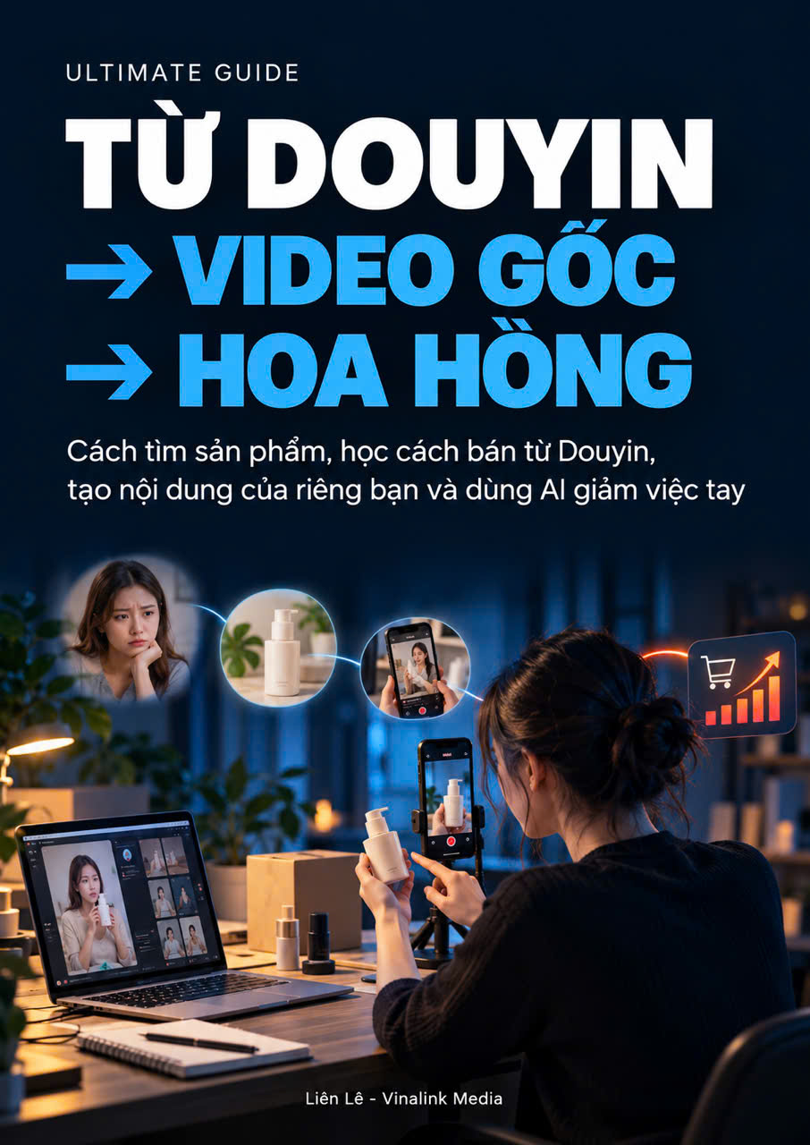 Bìa ebook Ultimate Guide từ Douyin đến video gốc và hoa hồng