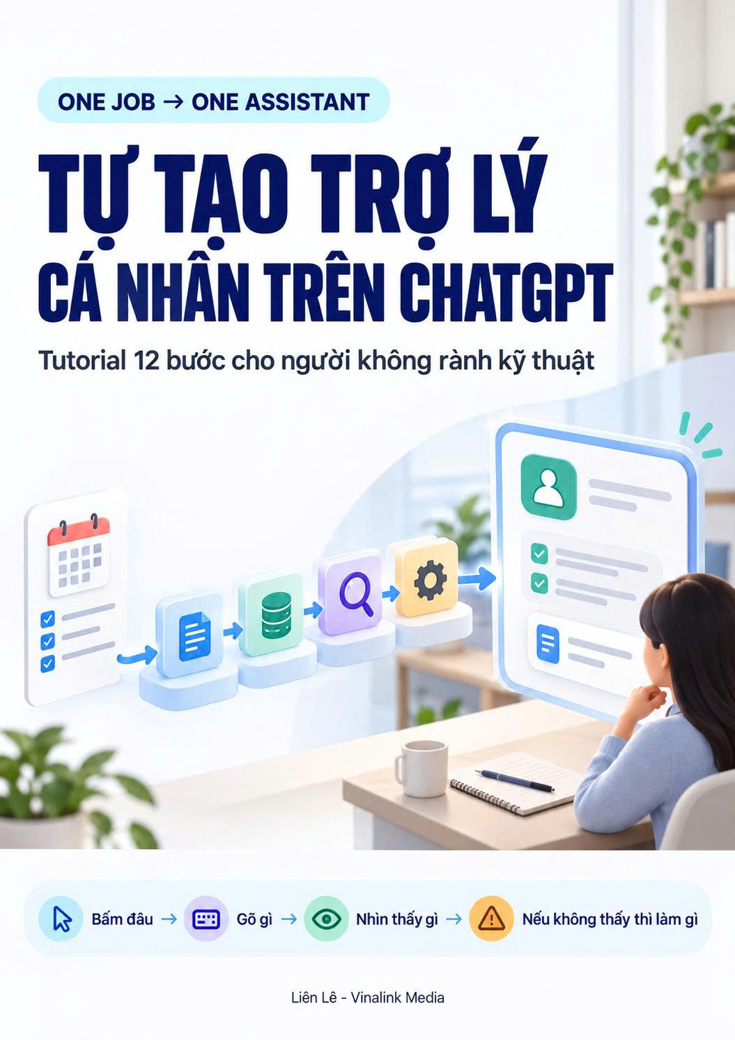 Bìa ebook Tự tạo trợ lý cá nhân trên ChatGPT bằng Plugin, tutorial 12 bước