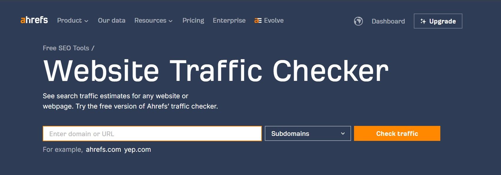 ahrefs-free-traffic-checker