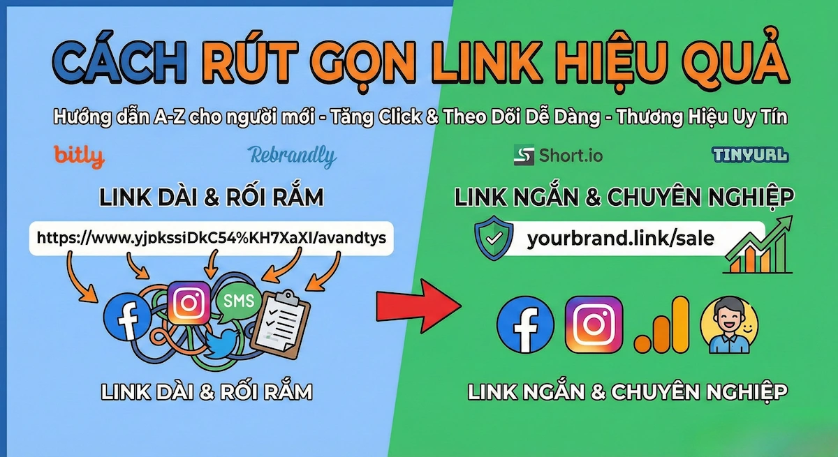 Cách rút gọn link hiệu quả: Hướng dẫn chi tiết từ A-Z cho người mới bắt đầu