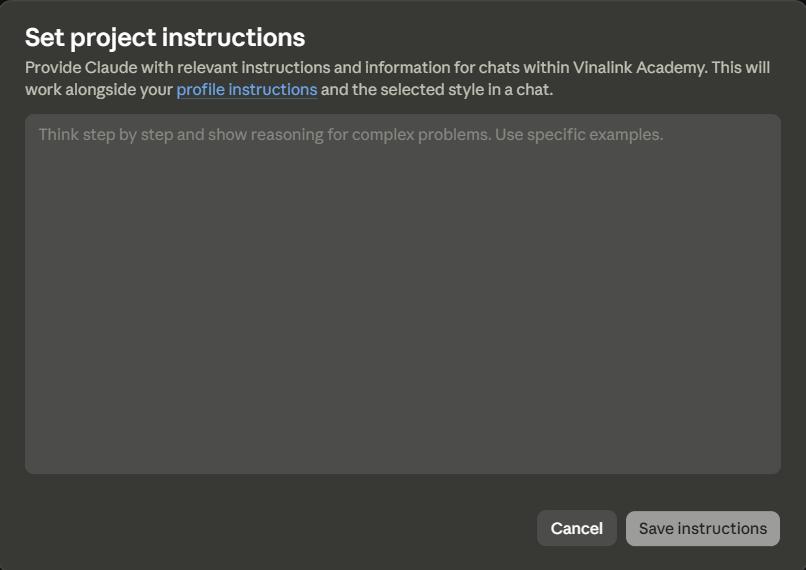 Custom Instructions