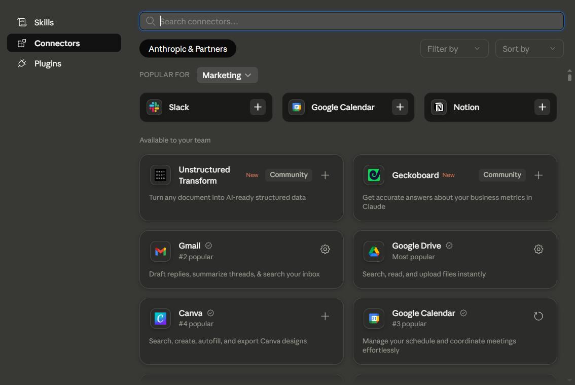 Browser connectors
