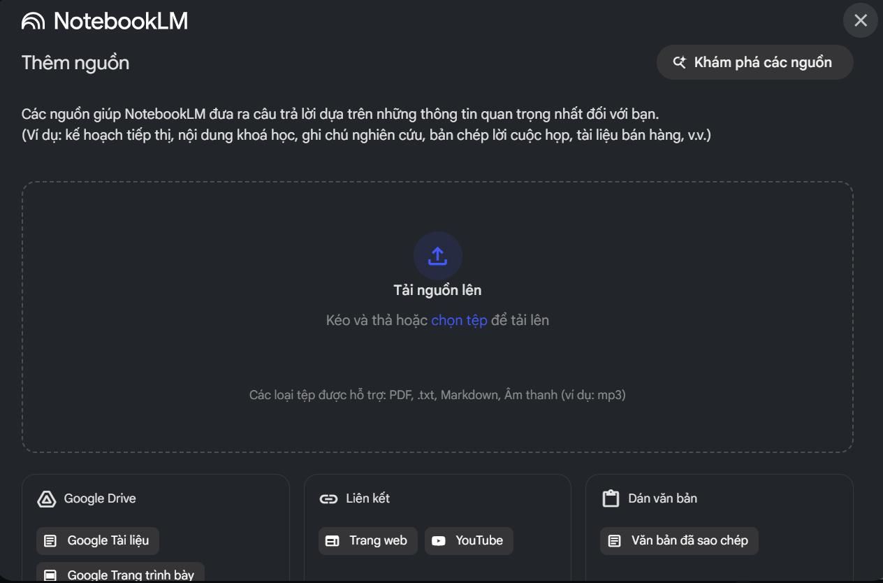 sử dụng notebooklm