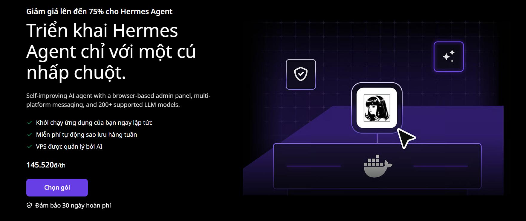 cài hermes agent trên VPS