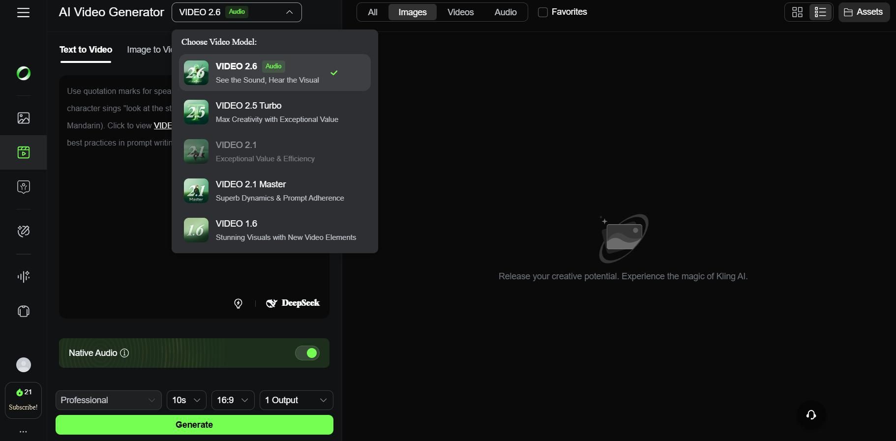 text to video kling ai