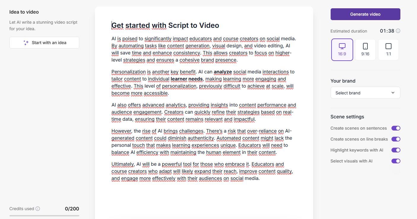 script-to-video
