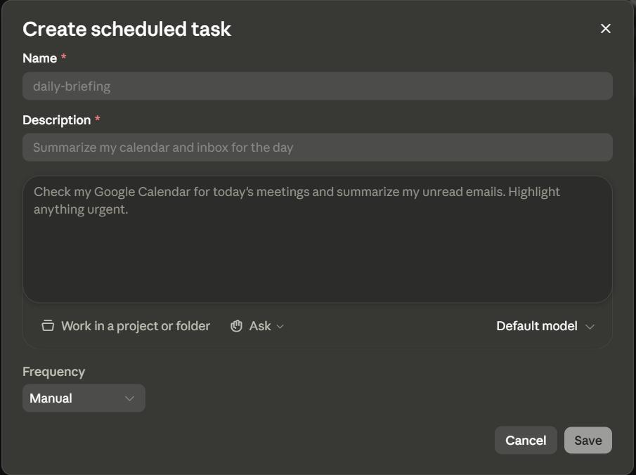 Tạo Scheduled Tasks
