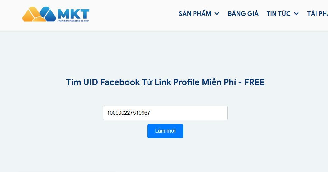 Tìm UID Facebook