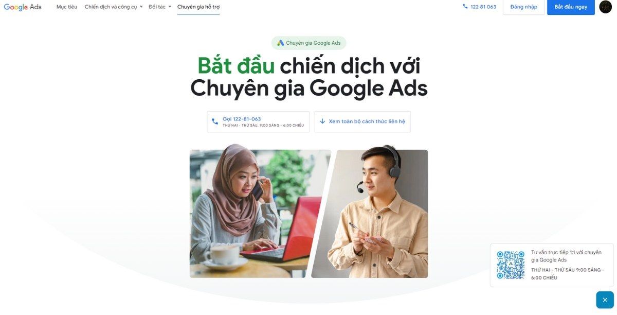 Trang hỗ trợ của Google Ads