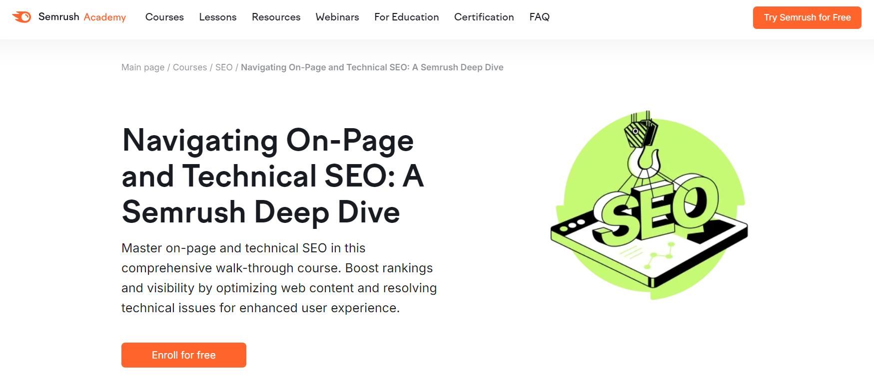 Navigating On-Page and Technical SEO: A Semrush Deep Dive