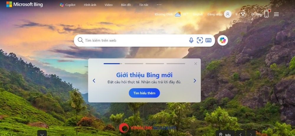 Bing - Công cụ tìm kiếm của Microsoft