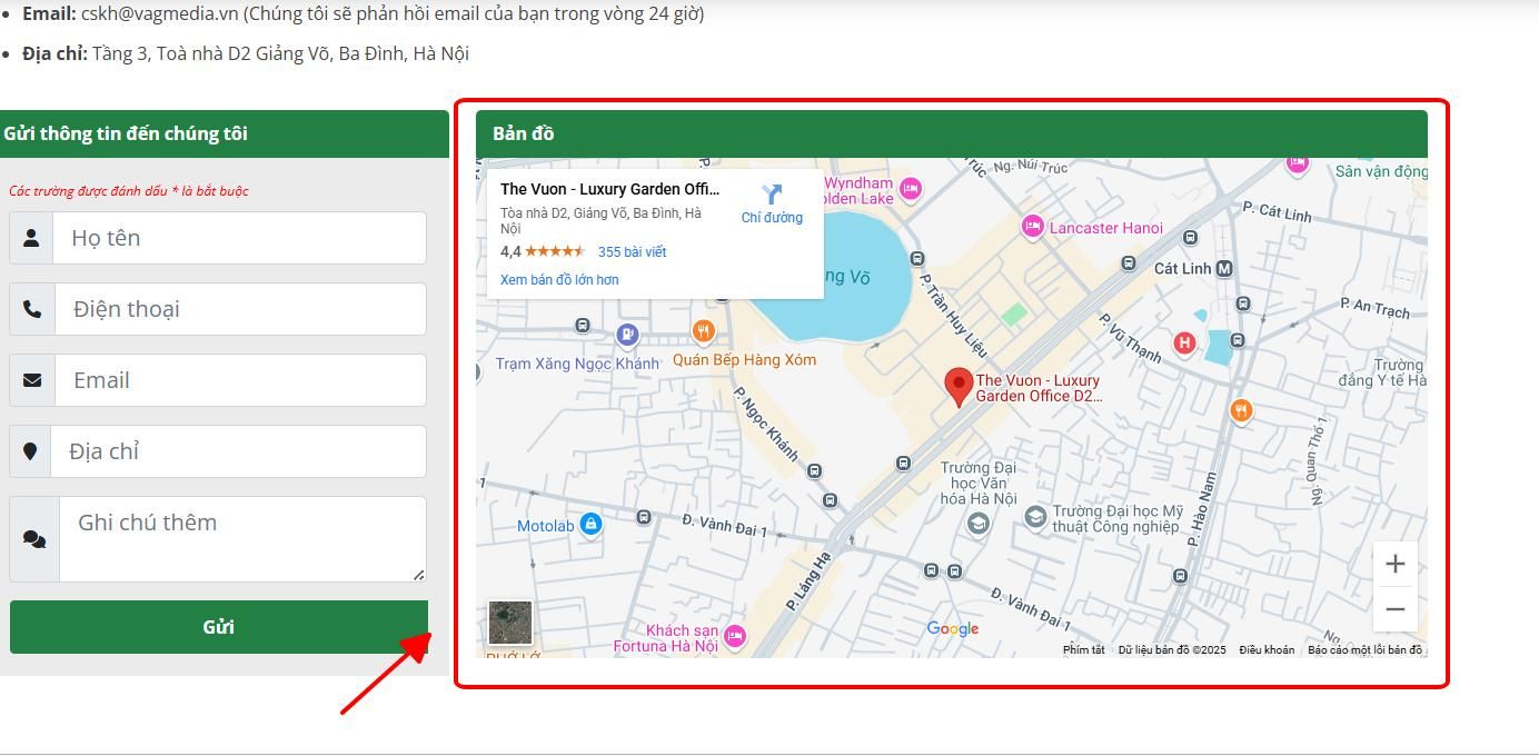 nhúng Google Maps
