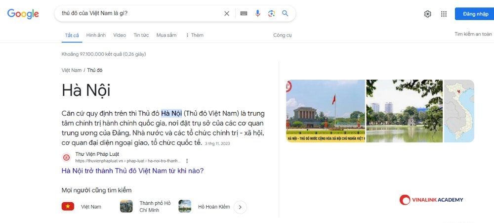 Ví dụ về Featured Snippet