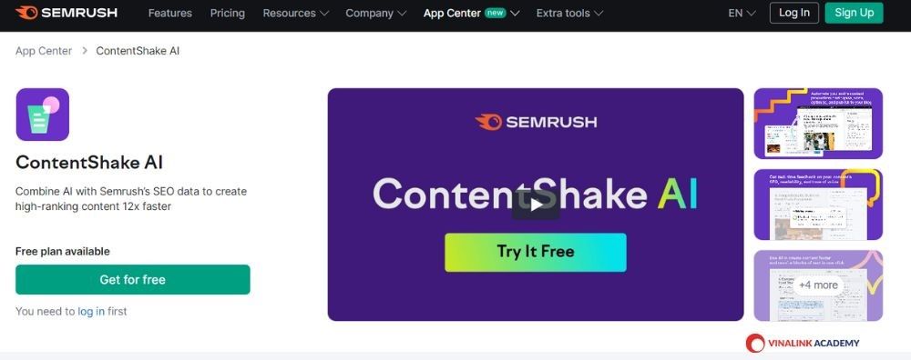 ContentShake AI của Semrush